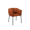 Ver imagem 3 de Cadeira para Sala de Jantar Joy Estofada com Base de Aço