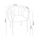 Ver imagem 4 de Cadeira para Sala de Jantar Joy Estofada com Base de Aço