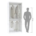 Ver imagem 5 de MÓDULO CLOSET CABIDEIRO DUPLO 100% MDF M512.B MUNDI MOVEIS