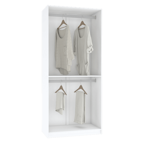 MÓDULO CLOSET CABIDEIRO DUPLO 100% MDF M512.B MUNDI MOVEIS