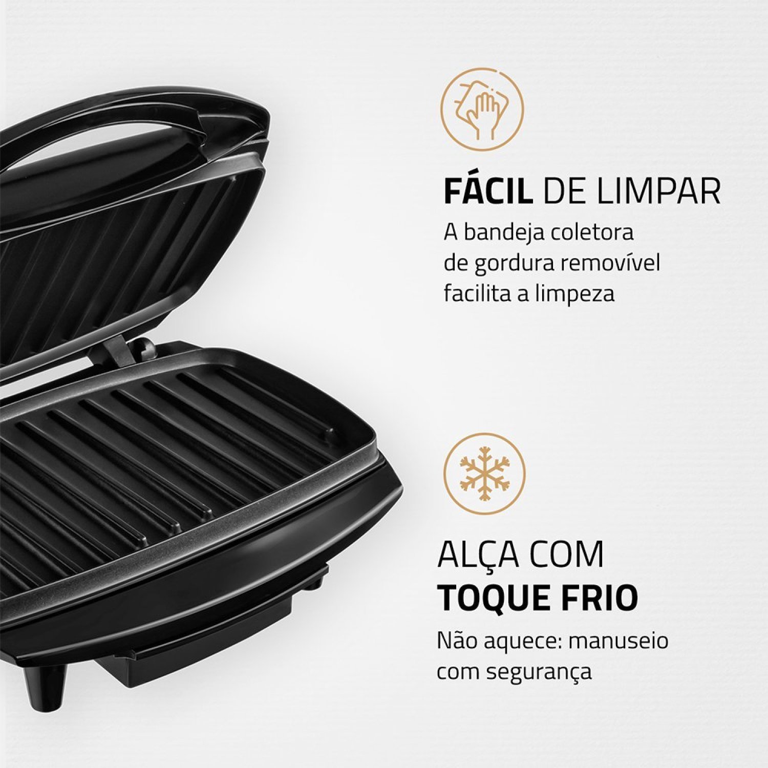 Sanduicheira Elétrica  Max Grill 1200w 127v G-07 Mondial - 5