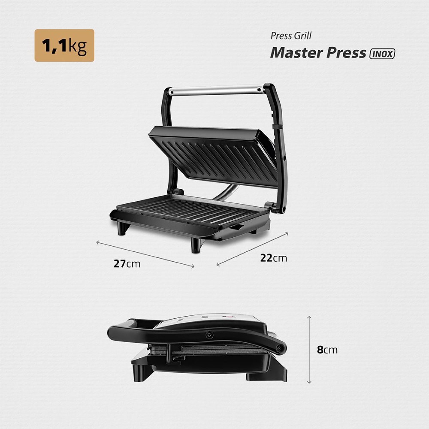 Press Grill Master Press 1000w 220v Pg-01 Mondial - 2