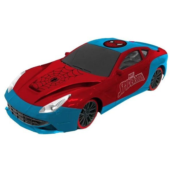 Carro Controle Remoto Auto Racing 3 Funções Spider Man Candide 58003 - 2