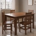 Ver imagem 2 de Mesa de Jantar Repleta Madeira Maciça 115x90 cm