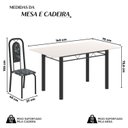 Ver imagem 3 de Conjunto de Mesa Tubular com 6 Cadeiras Lara Preto