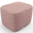 Ver imagem 3 de Poltrona de Amamentação com Balanço e Puff Orgânico Saori W01 Linho Rosa - Lyam Decor