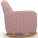Ver imagem 2 de Poltrona de Amamentação com Balanço e Puff Orgânico Saori W01 Linho Rosa - Lyam Decor