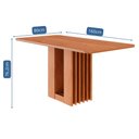 Ver imagem 3 de Mesa para 4 Lugares Tampo em Mdf Mesa 130cm Moderna Ariela Cimol Cinamomo