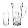 Kit 7 Pçs Jarra de Vidro com Alça 1l + Jogo de 6 Copos 270ml - 6