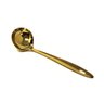Concha de Feijão Colher Sopa Caldos Multiuso Inox Dourado Utensílio Cozinha Talher Servir Chef 28cm - 1