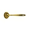 Concha de Feijão Colher Sopa Caldos Multiuso Inox Dourado Utensílio Cozinha Talher Servir Chef 28cm - 3