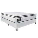 Ver imagem 1 de Cama Box Casal Gazin Colchão Molas Ensacadas 138x188x62cm New Branco