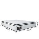 Ver imagem 4 de Cama Box Casal Gazin Colchão Molas Ensacadas 138x188x62cm New Branco