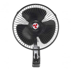 Mini Ventilador Veicular 12v 8'' 20cm Carro Caminhão Preto
