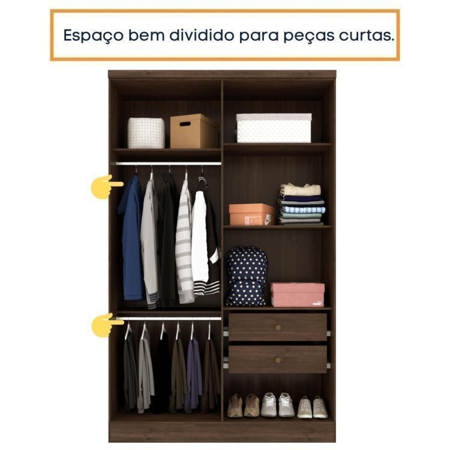 Quarto Completo Roupeiro 4 Portas, Cama, Mesa de Cabeceira, Penteadeira Amsterdam Tcil Móveis - 7
