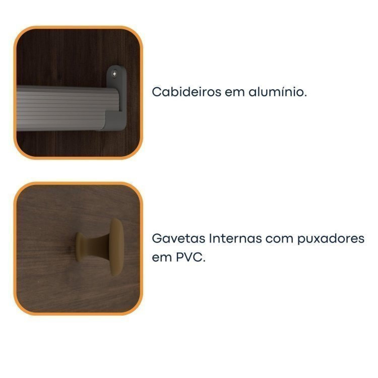 Quarto Completo Roupeiro 4 Portas, Cama, Mesa de Cabeceira, Penteadeira Amsterdam Tcil Móveis - 10