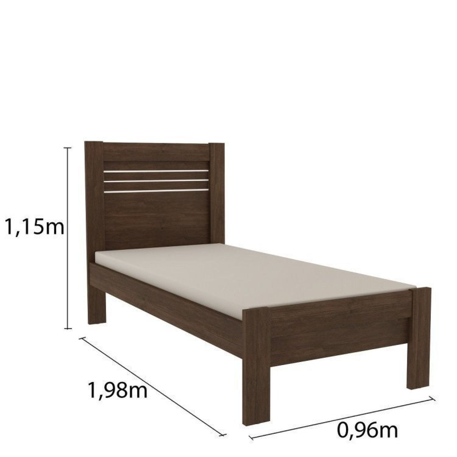 Quarto Completo Roupeiro 4 Portas, Cama, Mesa de Cabeceira, Penteadeira Amsterdam Tcil Móveis - 13