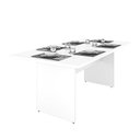 Ver imagem 2 de Mesa de Jantar 6 Lugares Cozinha 200x100cm Mdp Netmobil - Branco