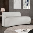 Ver imagem 2 de Sofá 2 Lugares Orgânico 140cm Pé Dourado Morgan Linho D03 - D’Rossi