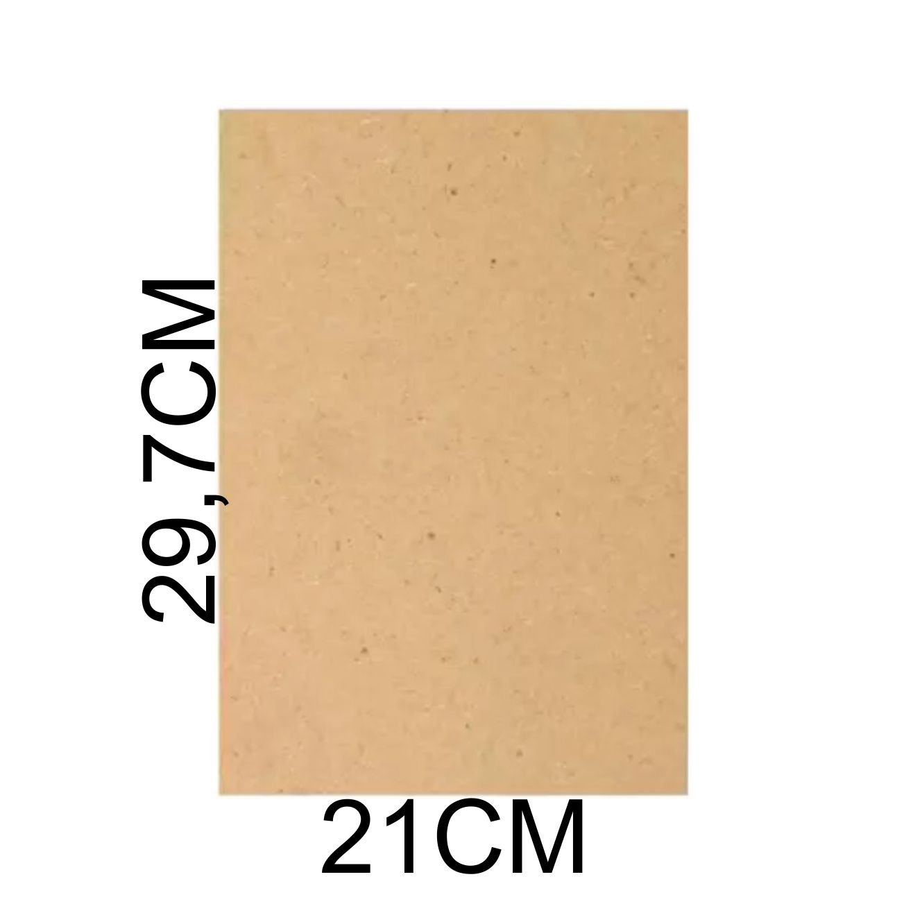 Chapa Mdf Cru 3mm Placa 21x29,7 Cm A4 para Artesanato Adesivo 30 Unidades - 3