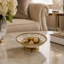 Ver imagem 2 de Centro de Mesa Dourado com Branco Perolado a: 10cm