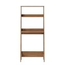 Ver imagem 4 de Escrivaninha Estante e Estante para Livros Escada Tok 2 Prateleiras 4 Prateleiras 122cm Espresso Móveis Noce Milano