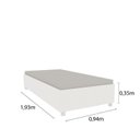 Ver mais imagens de Conjunto para Quarto com Guarda Roupa Cama Solteiro e Mesa de Cabeceira 3 Gavetas Oregon Tcil Móveis