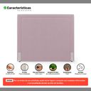 Ver imagem 6 de Cabeceira Cama Box Casal Padrão Alba 140cm com Frame Bouclé Rosé - Desk Design