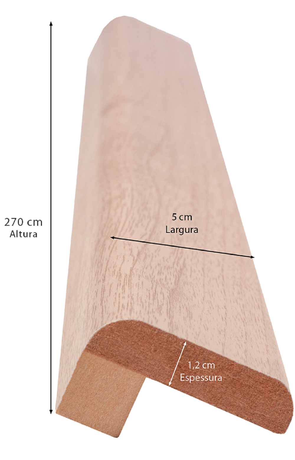 Barra de Acabamento em L Marfim 5x1,2x270cm Casablanca - 4