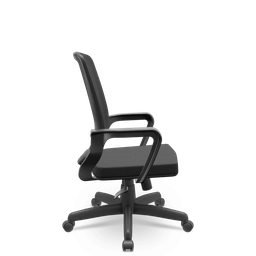Cadeira Adrix Presidente Poliéster Giratória Relax com Braços Fixos - 2
