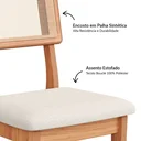Ver imagem 5 de Conjunto de Jantar Mesa 4 Cadeiras Mdf