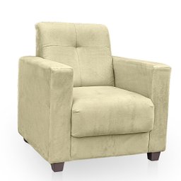 Kit Poltrona Cadeira para Sala Confortável Reforçada Veneza Suede - 5