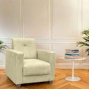 Ver imagem 2 de Kit Poltrona Cadeira para Sala Confortável Reforçada Veneza Suede