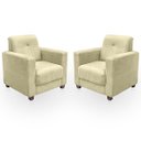 Ver imagem 1 de Kit Poltrona Cadeira para Sala Confortável Reforçada Veneza Suede
