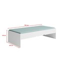 Ver imagem 7 de Jogo de Quarto para Adolescente Chiara 5 Peças - 2 Roupeiro 2 Portas Módulo Aéreo e Cama com