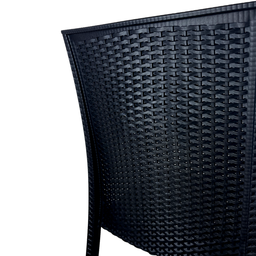Cadeira Rattan Preta - Kit com 8 - 3