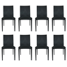 Cadeira Rattan Preta - Kit com 8 - 1