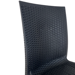 Cadeira Rattan Preta - Kit com 8 - 4