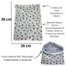 Kit Saco Impermeável Roupa Molhada Bebê Infantil Safari Bco - 4
