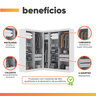 Guarda Roupas Modulado de Canto Madrid com 9 Portas Maxel - 4