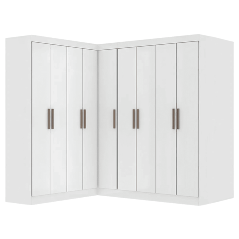 Guarda Roupas Modulado de Canto Madrid com 9 Portas Maxel