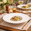 Ver imagem 2 de 2 Pratos de Risoto Oxford Tipo Chapéu 30,5cm em Porcelana Branco Sofisticação e Design Moderno