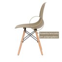 Ver imagem 4 de Conjunto 2 Cadeiras Eiffel Pés Madeira Maciça Urban Wood Elomio Bege