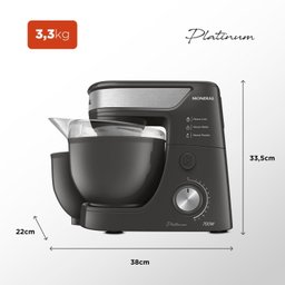 Batedeira Planetária Platinum 700w 220v Bp-01p-pi Mondial - 3