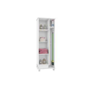 Multiuso/Armário/Organizador BER 1 Porta com Chave Puxador em MDF Nicho Porta Objetos Suporte Metáli
