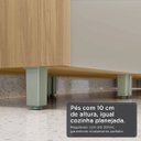 Ver imagem 7 de Cozinha 6 Peças Nesher Rainha Cristaleira 100% MDF