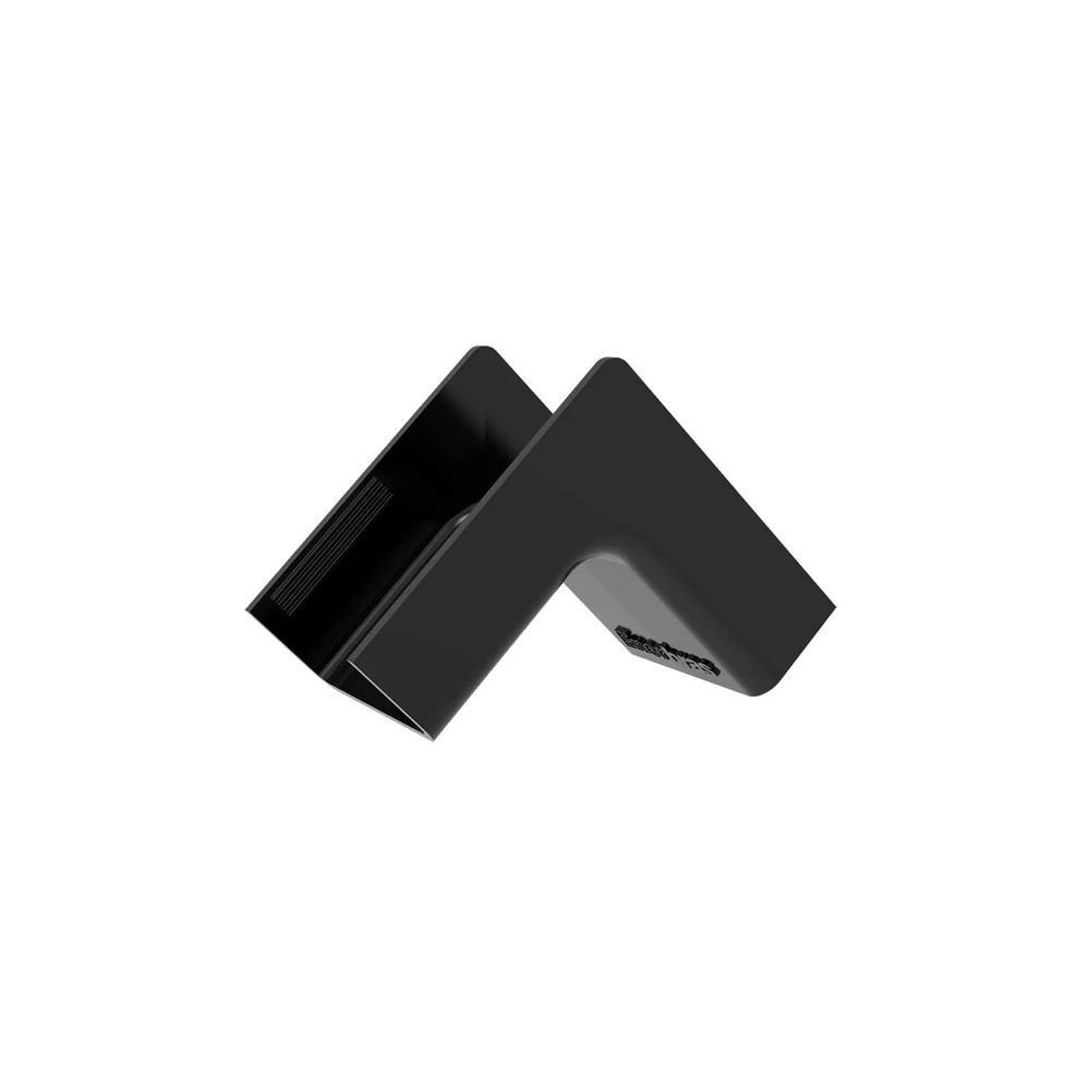 Kit 2 Conexão Curva Cotovelo Interno Preto Canaleta 20x10mm - 5