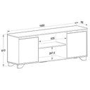 Ver imagem 3 de Rack com Painel 50" Estante em Mdp Grafite com Siena