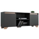 Ver imagem 6 de Rack com Painel 50" Estante em Mdp Grafite com Siena