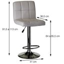 Ver imagem 3 de kit 2 Banquetas Confort com Base em Aço